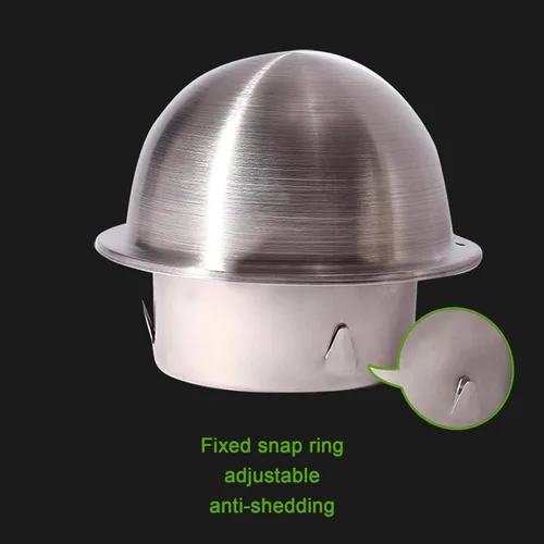 Miniatura 8 de Cubierta de chimenea de acero inoxidable 304, cubierta protectora de lluvia para tubería, tapa de ventilación de conducto, gorra de lluvia, gorra