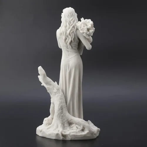 Miniatura 6 de Veronese Design 10 1/4 Perséfone Diosa griega de la vegetación y el inframundo estatua de resina de mármol acabado blanco