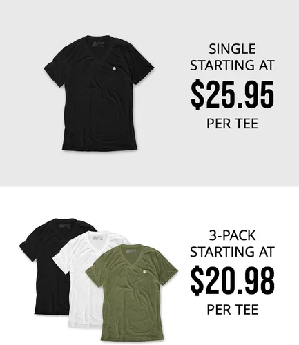 Miniatura 4 de INTO THE AM - Camisetas de cuello en V para hombre, ultra suaves y modernas.