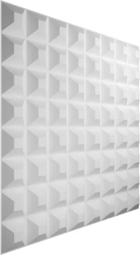 Miniatura 3 de Ekena Millwork WP20X20BRWH 19 5/8 pulgadas de ancho x 19 5/8 pulgadas de alto Bradford EnduraWall Decorativo 3D Panel de pared cubre 2.67 pies