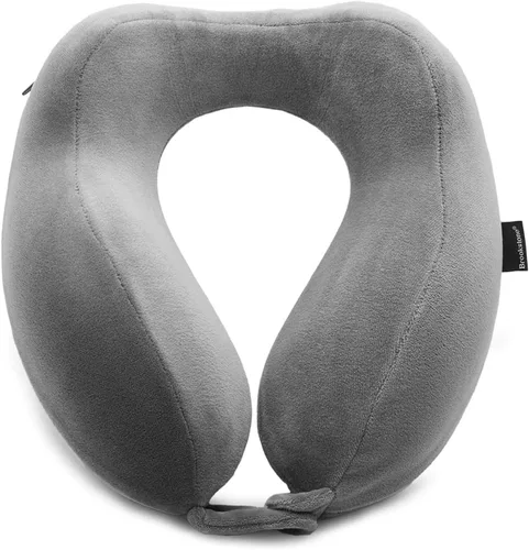 Miniatura 8 de Almohada de viaje para el cuello Brookstone - Almohada de espuma viscoelástica rellenable contorneada y ligera para el cuello, para dormir