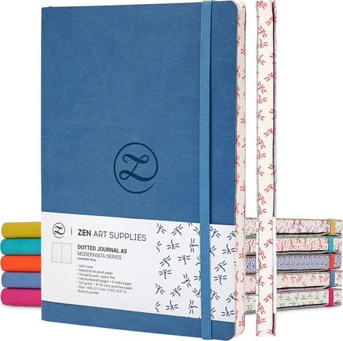 Miniatura 15 de Lindo Diario Grande de Puntos B5 - Disfruta del Bullet Journaling con Cubierta Suave de 7x10 pulgadas, Papel Grueso de 120gsm Sin Traspaso, Diario