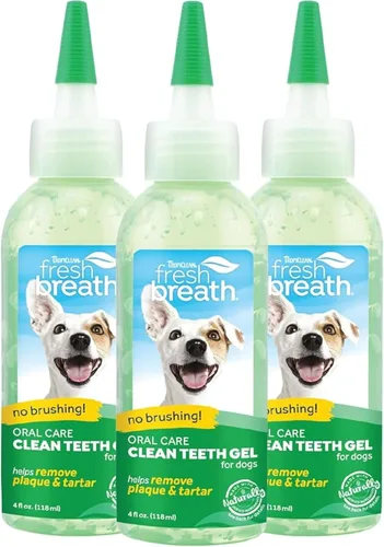Miniatura 10 de TropiClean - Pasta de dientes para perros con aliento fresco, limpiador de dientes, removedor fácil de placa y sarro en gel, no se necesita cepillo