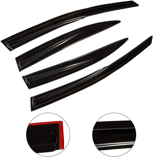 Miniatura 2 de Ventvisor - Deflector de ventana lateral para ventana, juego de protectores de lluvia para Honda 2006-2011 para Honda para Civic 4 Dr LX DX Sedan