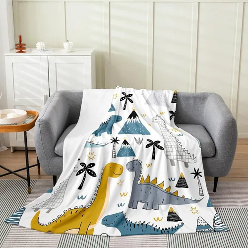 Miniatura 27 de Erosebridal Manta de hojas para niños, niñas y hombres, manta de forro polar colorida, manta de cama de hojas de mandala bohemio, 30 x 40 pulgadas