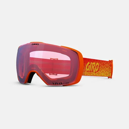 Miniatura 3 de Giro Gafas de esquí de contacto – Gafas de snowboard para hombres y mujeres – Correa de cubierta naranja con lentes de humo vívido/infrarrojos