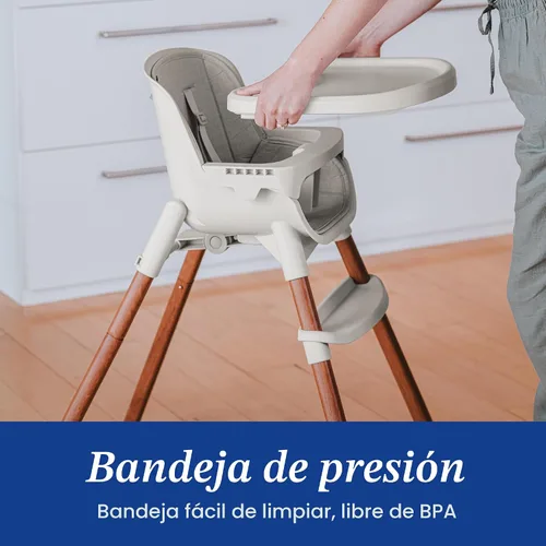 Miniatura 9 de Chicco Zest LE - Silla alta plegable 4 en 1, silla de alimentación, silla para niños pequeños y taburete juvenil, silla alta multiusos fácil de Crema