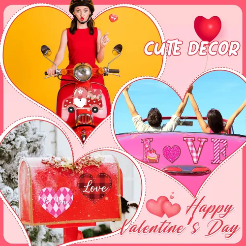 Miniatura 4 de Decoración de puerta de garaje para el día de San Valentín, calcomanías magnéticas para nevera, propuesta, decoración de puerta de crucero