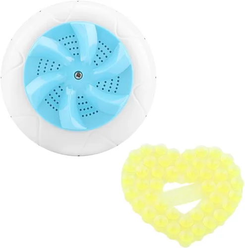 Lavadora portátil, turbina ultrasónica portátil, mini lavavajillas con ventosas para el hogar, viajes, sala universitaria, apartamento de caravana,