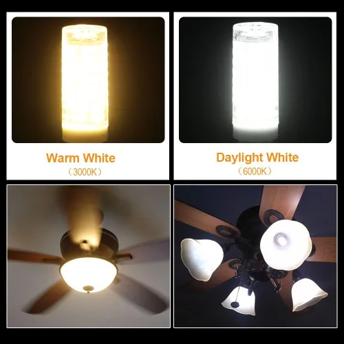Miniatura 4 de Paquete de 4 bombillas LED E11, luces de repuesto halógenas equivalentes a 90 W, regulable, base de mini candelabro, 800 lúmenes, blanco cálido