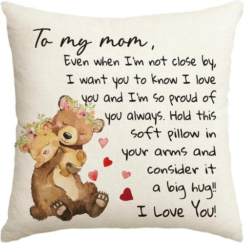 Miniatura 11 de AVOIN colorlife Funda de almohada con texto en inglés «To My Daughter», 16 x 16 pulgadas, regalo de Navidad, para damas, niñas, cumpleaños, de mamá