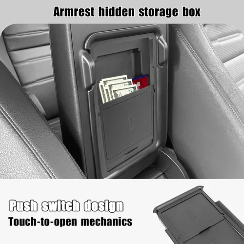 Miniatura 5 de Organizador de Consola Central de 3 Piezas Compatible con Honda CRV 2026 2025 2024 2023 Caja de Almacenamiento de Reposabrazos Caja