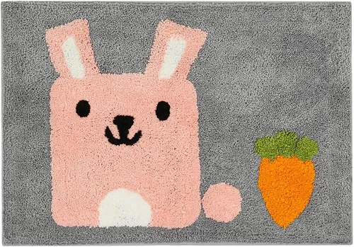 Miniatura 11 de Ankah Dog Series - Alfombra de baño de la colección de animales Shiba y Corgi, felpa suave y peluda, antideslizante, altamente absorbente, lavable a