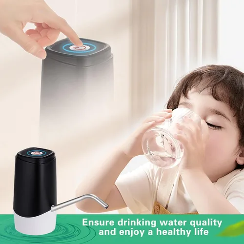 Miniatura 7 de Korser Dispensador de Agua de 5 Galones, Bomba de Jarra de Agua Automática Portátil, Bomba de Agua Eléctrica para Botellas con Interruptor y Carga