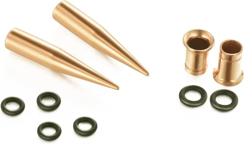 Miniatura 18 de vcmart 14G-00G - Kit de estiramiento de 36 piezas de calibre de oído, tapones cónicos, ojales, acero de grado de implante