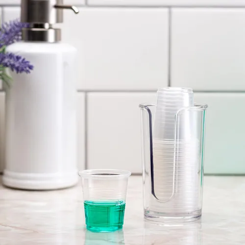 Miniatura 3 de GUSTO Vasos de plástico transparente de 3 onzas [caja de 2000] Pequeños vasos desechables para baño y enjuague bucal, degustaciones y bebidas frías