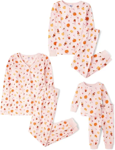 Miniatura 3 de The Children's Place Pijama de Navidad unisex para bebé, algodón Esqueleto