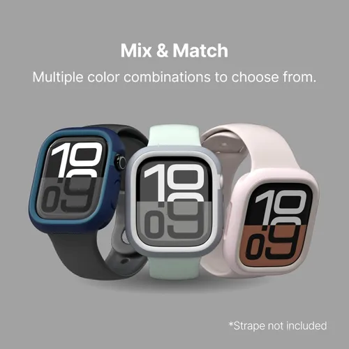 Miniatura 5 de RHINOSHIELD Funda protectora delgada compatible con Apple Watch SE 3, SE 2, SE/Series 6, 5, 4 (1.575 pulgadas), funda protectora delgada, ligera