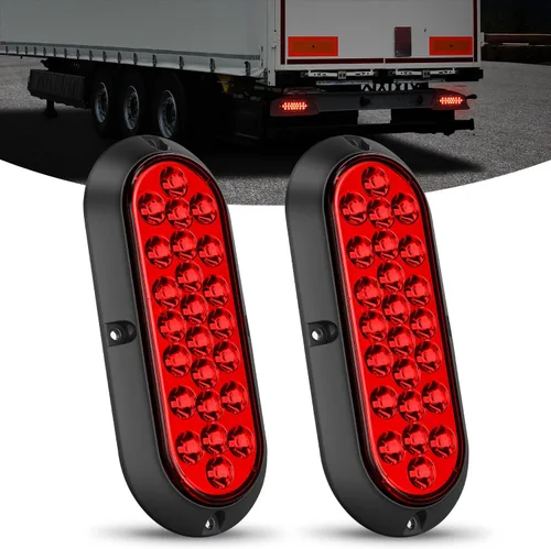 Miniatura 31 de Nilight Barra de luz trasera para remolque con señales de giro, parada y marcha atrás 3 en 1, luces de freno 2 paquetes, 9 pulgadas, 100 LED rojo