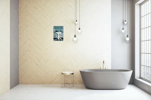 Miniatura 5 de Cartel divertido de gato negro en metal para decoración de baño, letreros de lata para baño, letreros de pared, decoración divertida para inodoro