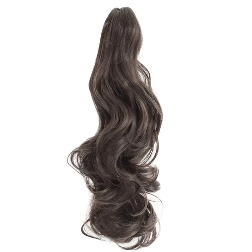 Miniatura 27 de Extensión de cola de caballo con clip de garra, extensiones de cabello ondulado de 18 pulgadas, cola de caballo larga para mujer, extensiones