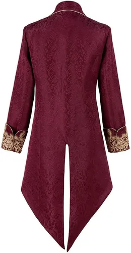 Miniatura 2 de Crubelon Chaqueta medieval steampunk para hombre, estilo gótico, victoriano, uniforme