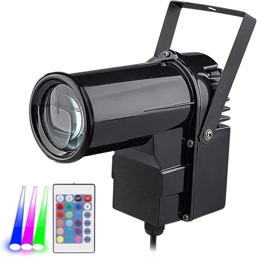 Miniatura 7 de Mad Owl Foco de bola de discoteca, mini luz LED RGB con espejo, luz pequeña para juegos de fiesta de tablero de dardos, compatible con control