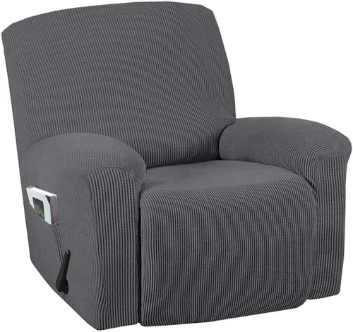 Miniatura 12 de Funda para silla reclinable, mezcla de poliéster, suave, para sofá, fundas protectoras elásticas con parte inferior elástica, tela tejida jacquard