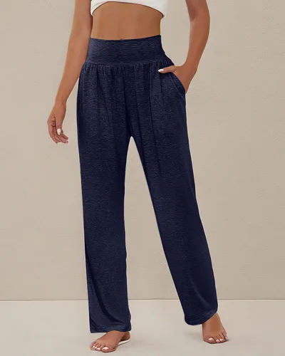 Miniatura 111 de Neer - Conjunto de 3 pantalones de yoga de pierna ancha para mujer - Pantalones deportivos cómodos, holgados, de cintura alta y casuales