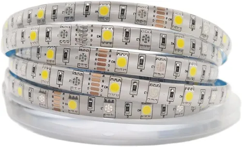 Miniatura 5 de 5050 RGBW RGB+blanco frío (6000K-7000K) 150RGB+150White LED 16.4 ft 16.4ft 60LEDs/m Cinta LED multicolor IP65 revestimiento de silicona impermeable