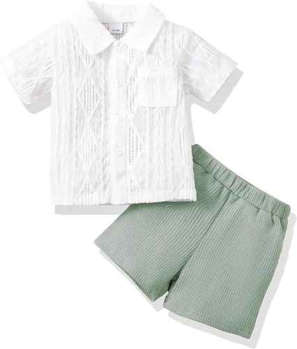 Miniatura 7 de Conjunto de ropa de verano para bebé y niño, camiseta de manga corta de algodón, pantalones cortos de dinosaurios, conjunto de ropa para niño
