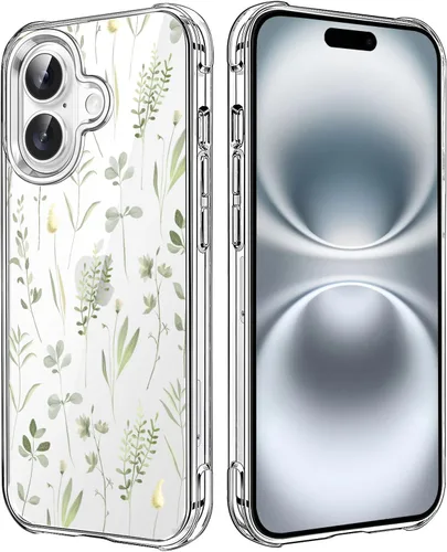Miniatura 65 de Funda transparente de girasol compatible con iPhone SE 2022 SE 2020 7 8, funda trasera floral para niñas y mujeres, funda protectora transparente