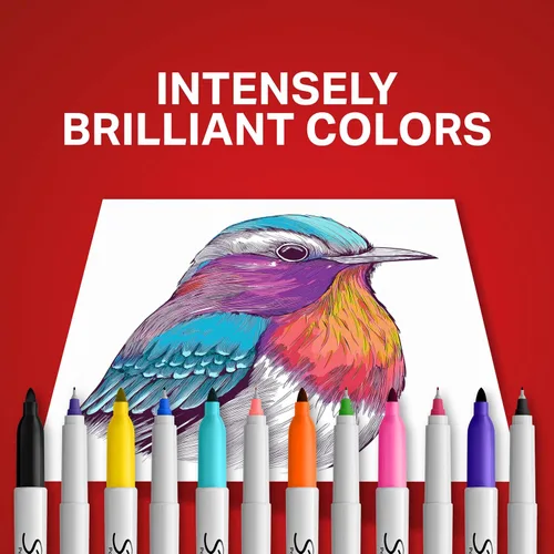Miniatura 3 de Sharpie Marcadores permanentes Ultimate Collection marcadores de punta ultrafina y fina, ideales para profesores y aulas, suministros de arte, juego