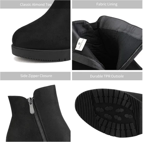 Miniatura 4 de DREAM PAIRS - Botas invernales, de tacón bajo, para mujer