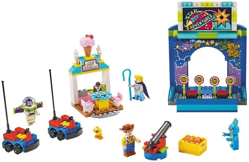 Miniatura 3 de LEGO Disney Pixar Toy Story 4 Buzz Lightyear y Woody’s Carnival Mania 10770 Kit de Construcción, Set de Juego de Carnaval con Juego de Tiros