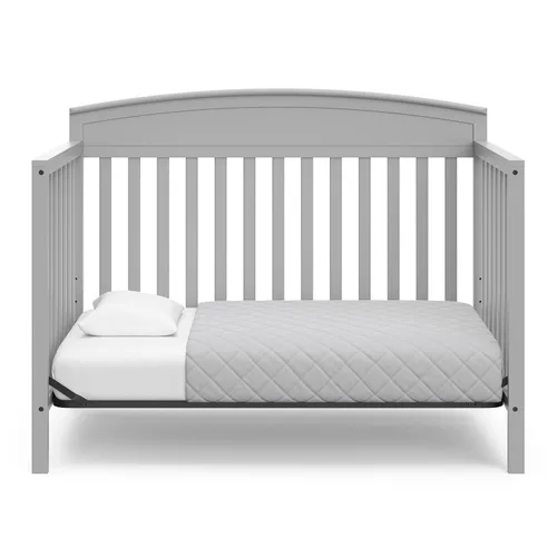 Miniatura 5 de Graco Benton - Cuna convertible 5 en 1 (certificado GREENGUARD Gold) con colchón de espuma premium para cuna y niños pequeños incluido - Gris Gris