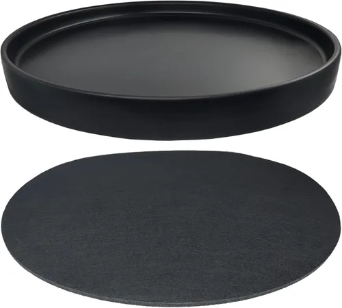Miniatura 16 de Yukfona - 2 bandejas de cerámica para macetas, bandejas de 4 5 6 7 8 9 10 11 12 13 pulgadas para interior y exterior, resistente, duradera, base