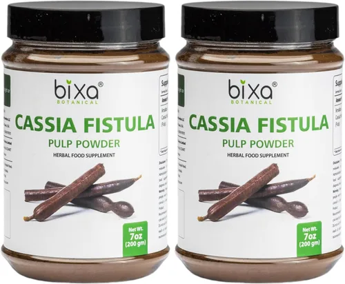 Miniatura 6 de bixa BOTANICAL Cassia Fístula en polvo (Amaltas) - Suplemento de hierbas ayurvédicas 7 onzas Sin gluten, sin OMG, tratado al vapor, vegano, 100%