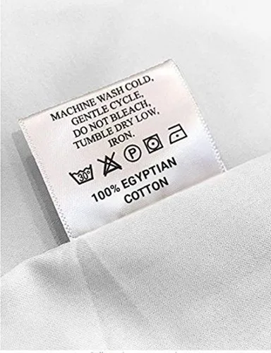 Miniatura 4 de Crown Collection Juego de 2 fundas de almohada estándar de 20 x 26 pulgadas, hipoalergénicas de 600 hilos, 100% algodón egipcio, fundas de almohada