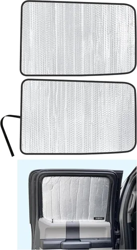 Miniatura 10 de YelloPro Custom Fit Reflectivo Parabrisas Delantero Protector Solar para 2017 2018 2019 2020 2021 2022 Ford Super Duty F-250 F250 F-350 F350 F-450