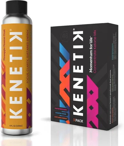 KENETIK Concentrado de enfoque sin cafeína, combustible cerebral para resistencia cognitiva de claridad mental, sin azúcar, cetonas bioidénticas