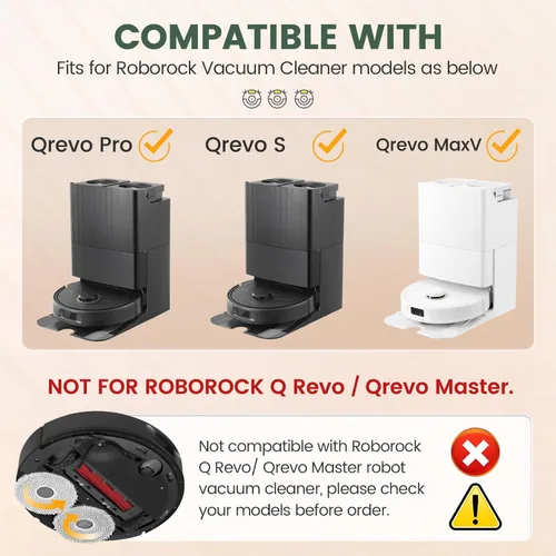 Miniatura 2 de 19 piezas de repuesto para accesorios de aspiradora robótica Qrevo S/Qrevo Pro/Qrevo MaxV, kits de reemplazo