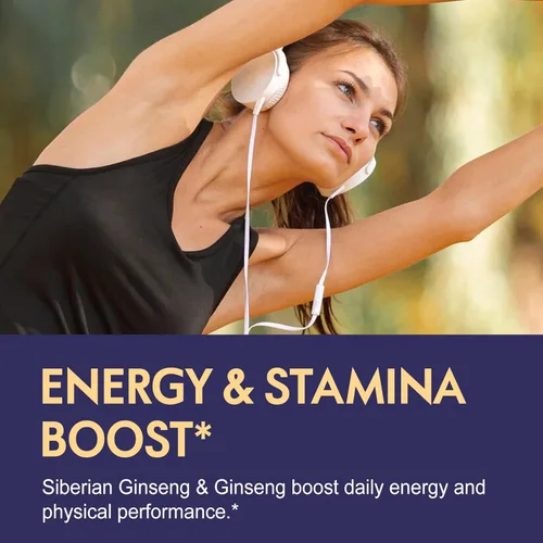 Miniatura 3 de Gotas líquidas de extracto de ginseng siberiano, (raíz de Eleuthero), suplemento de hierbas para apoyo inmunológico, energía y fortalecimiento