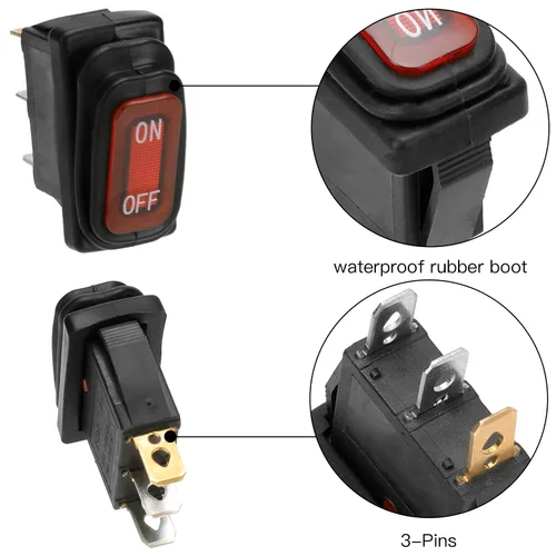 Miniatura 7 de GREHUA Interruptor de encendido y apagado para scooter eléctrico Razor MX350 E300 E100 E200 E325 RX200 eSpark Crazy Cart Dune Buggy Dirt Quad 500