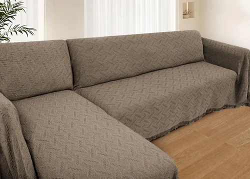 Miniatura 10 de HOMERILLA - Fundas de sofá seccional para sofá seccional, cobija de sofá en forma de L, 2 piezas, protector de muebles en forma de L para mascotas