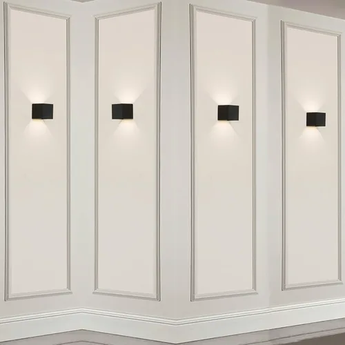 Miniatura 10 de Quickway Imports Moderno aplique de pared LED impermeable de aluminio con haz ajustable de 10 W, 3000 K, blanco cálido para interiores y exteriores