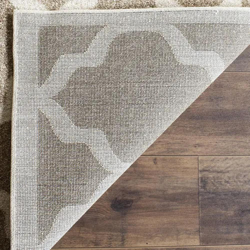 Miniatura 21 de SAFAVIEH Amherst Collection AMT420E - Alfombra para pasillo, 2 pies 3 pulgadas x 7 pies, beige y gris claro, diseño de enrejado marroquí,