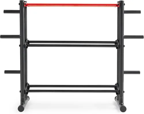Miniatura 3 de Sunny Health & Fitness Multi-Weight Storage Rack Stand for Dumbbells, Kettlebells, Olympic Weight Plates, Barbell, Medicine Ball