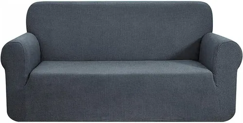 Miniatura 8 de Home Must Haves Beige 2-Piece Set Slipcover Sofa & Loveseat Cover Protector 4-Way Stretch Elastic