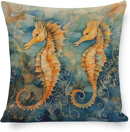 Miniatura 10 de Fundas de almohada coloridas con diseño de grupo de pájaros en un árbol, fundas de almohada frescas con pintura al óleo de pájaros en rama de árbol